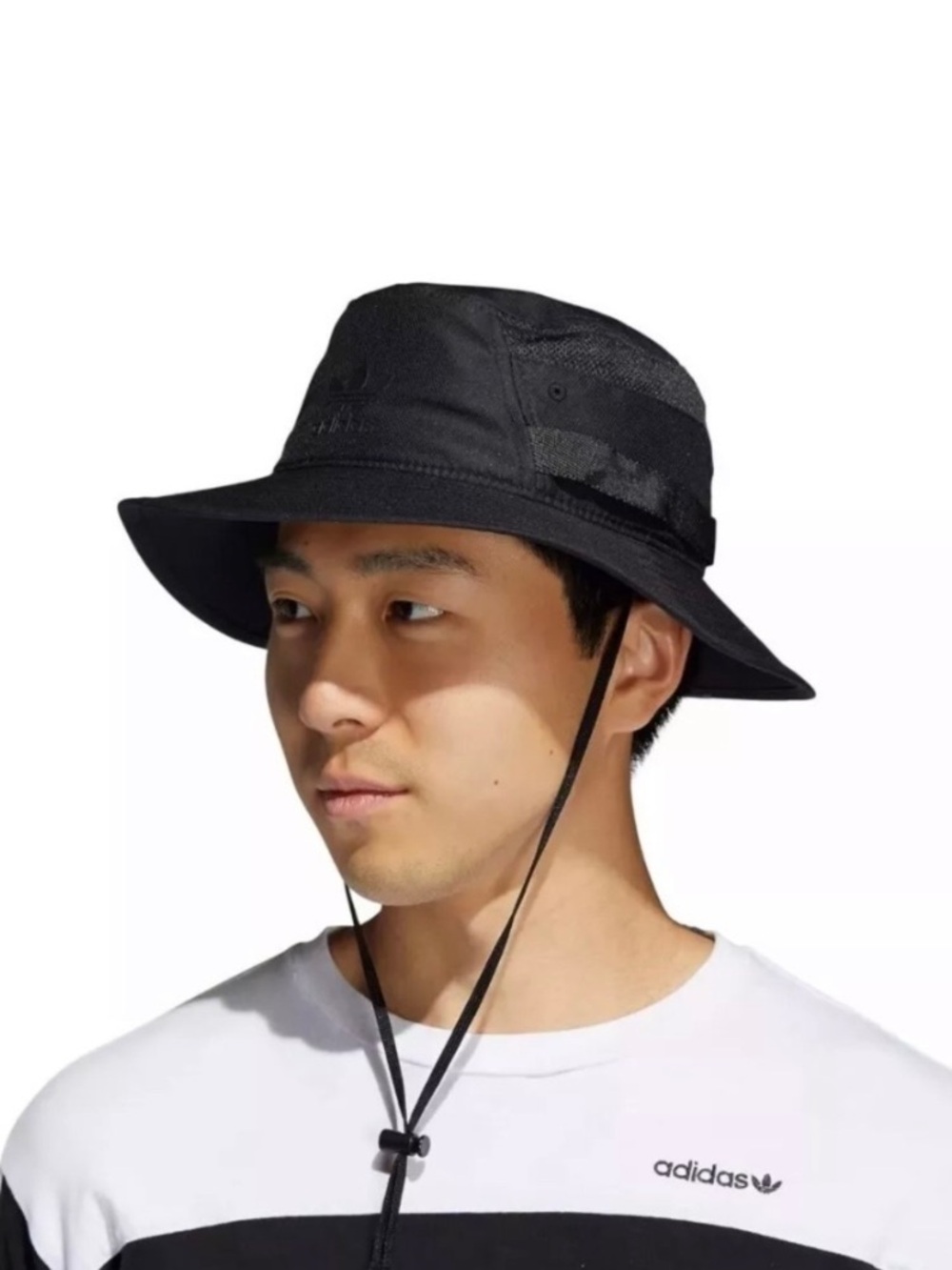 adidas Originals Webbing Boonie Bucket Hat Black, Sun Hat